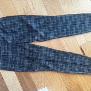 Nine West Black and White Plaid Pants